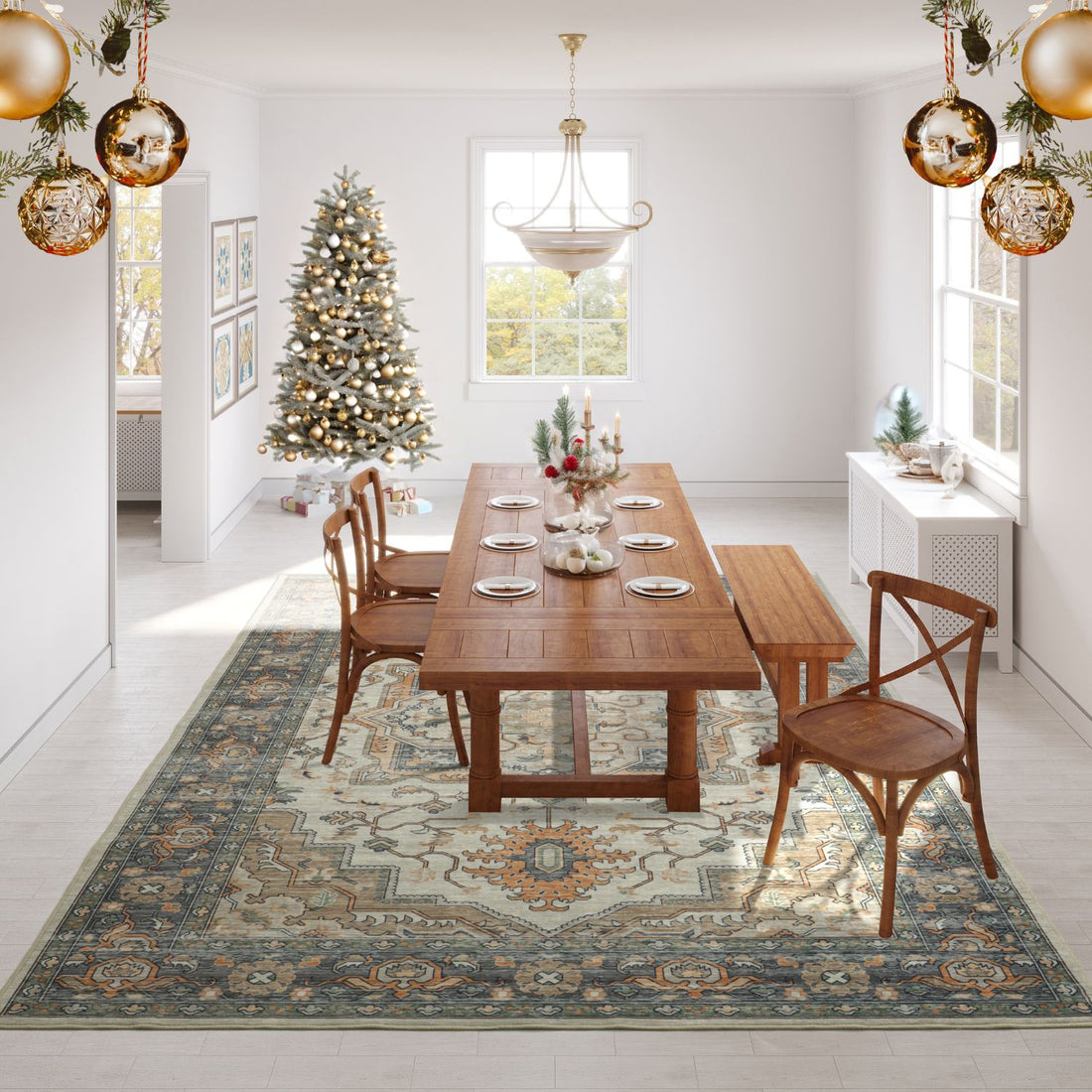 Transform Your Christmas Season with Washable Rugs