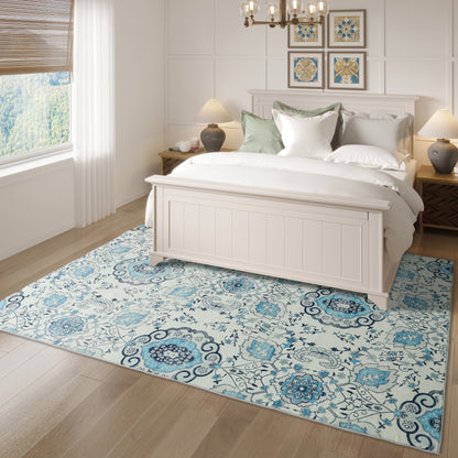 Royal Bloom - Machine Washable Area Rug