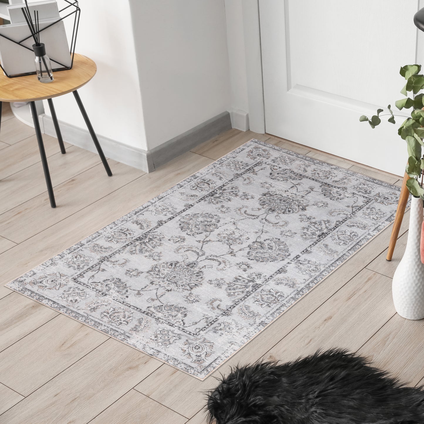 Aethereal Bloom - Machine Washable Area Rug