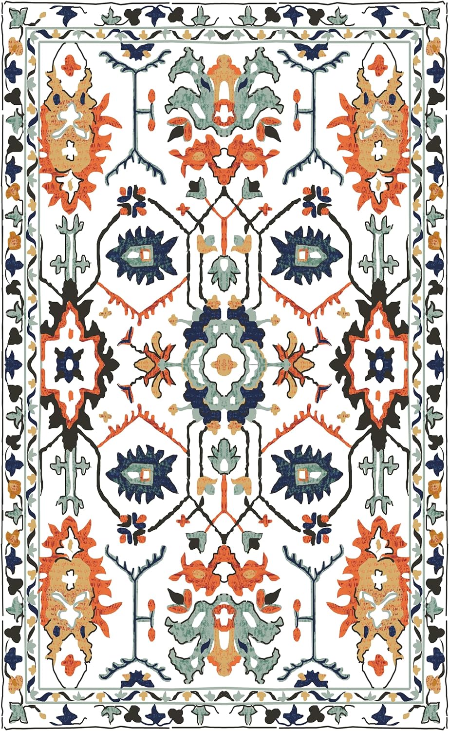 Kaleidoscope Dream - Machine Washable Tassel Area Rug