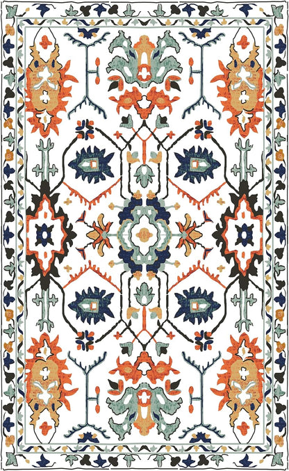 Kaleidoscope Dream - Machine Washable Tassel Area Rug