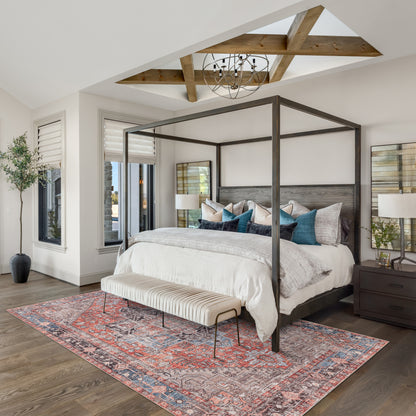 Red Luxe - Machine Washable Area Rug