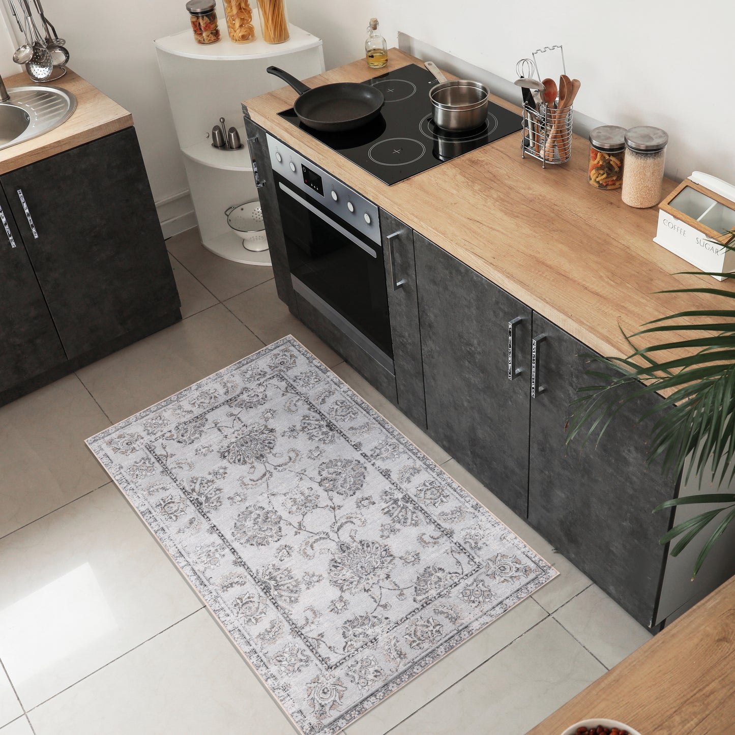 Aethereal Bloom - Machine Washable Area Rug