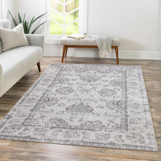 Aethereal Bloom - Machine Washable Area Rug