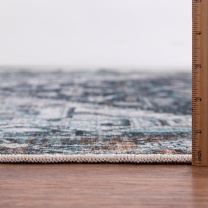 Teal Majesty - Machine Washable Area Rug