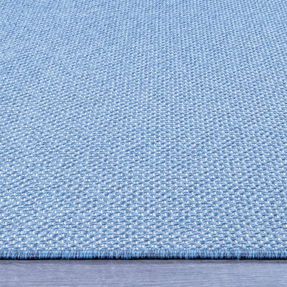 Coastal Blue - Machine-Washable Indoor/Outdoor Rug