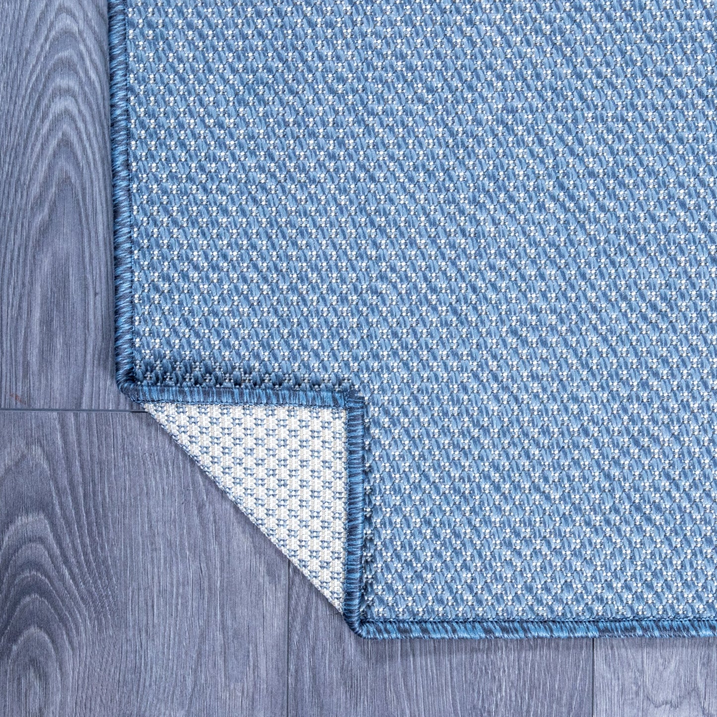 Coastal Blue - Machine-Washable Indoor/Outdoor Rug