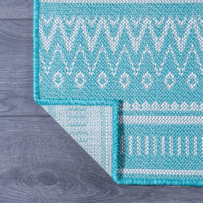 Aqua Breeze - Machine-Washable Indoor/Outdoor Rug