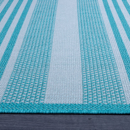 Aqua Serenity - Machine-Washable Indoor/Outdoor Rug