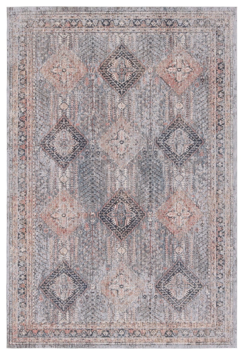 Diamante Terracotta Indoor/Outdoor Brown/Gray Runner Rug