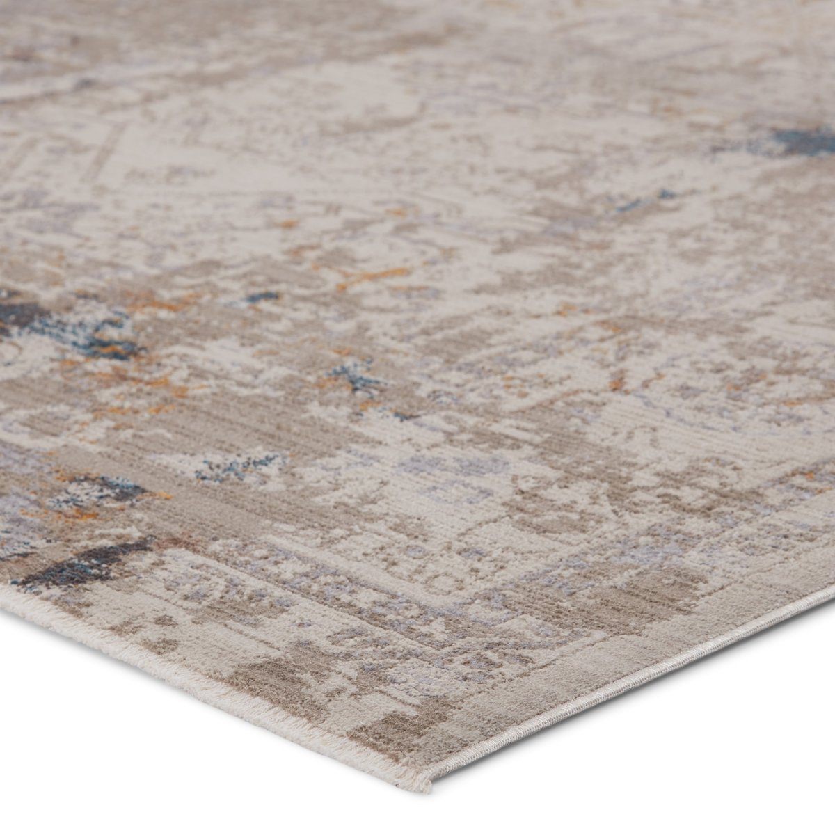 Majestic Lake Indoor/Outdoor Gray/Beige Runner Rug