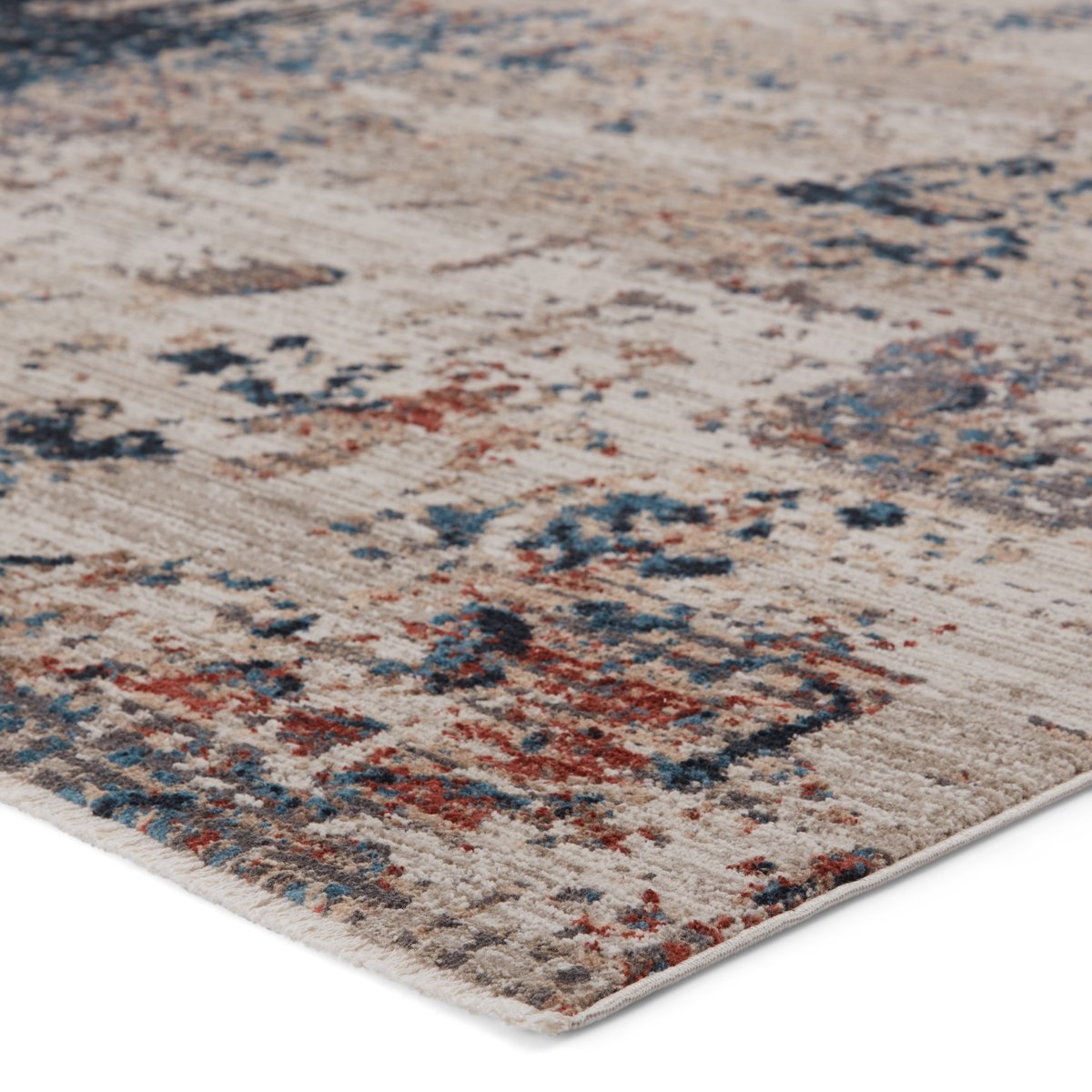 Sepia Heights Indoor/Outdoor Blue/Gray Runner Rug