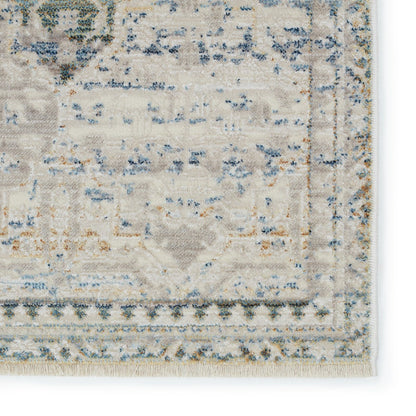 Dazzling Dunes Indoor/Outdoor Blue/Beige Runner Rug