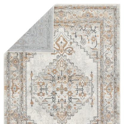 Classique Château Indoor/Outdoor Gray/Beige Runner Rug