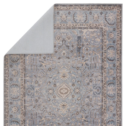 Serene Blue Medallion - Machine Washable Area Rug