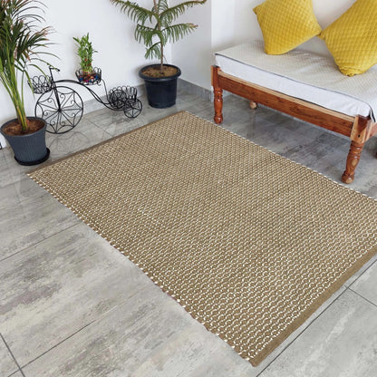 Rustic Weave - Hand-Braided Jute Rug Farmhouse & Boho Aesthetic