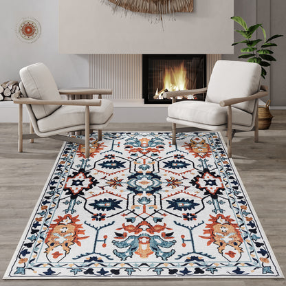 Kaleidoscope Dream - Machine Washable Tassel Area Rug