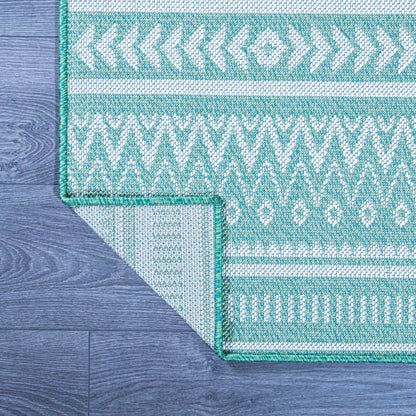 Emerald Oasis - Machine-Washable Indoor/Outdoor Rug