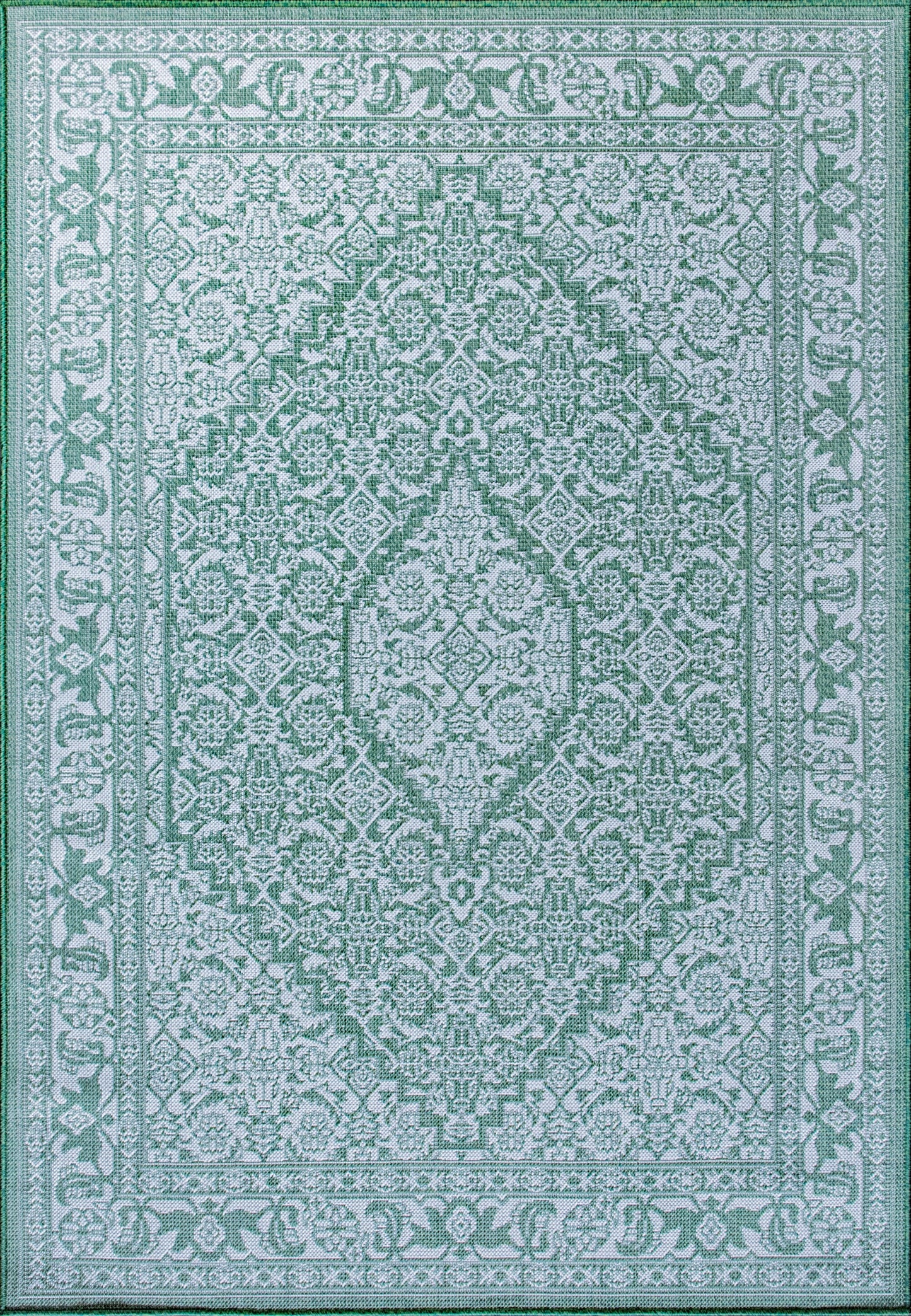 Mint Meadow - Machine-Washable Indoor/Outdoor Rug