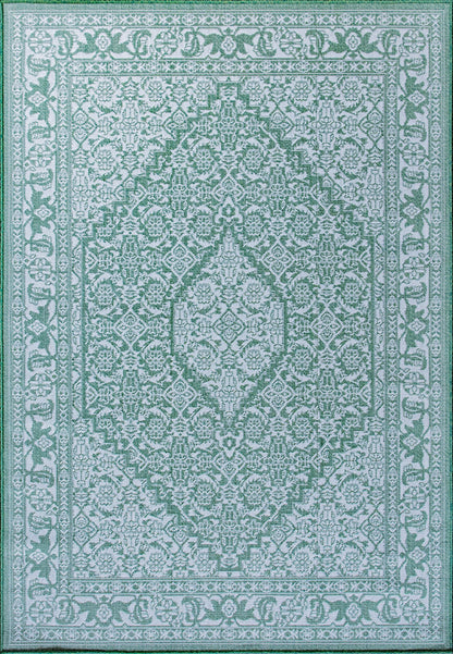 Mint Meadow - Machine-Washable Indoor/Outdoor Rug