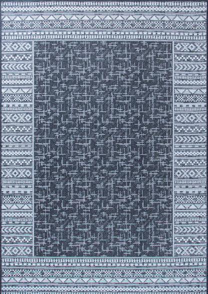 Slate Serenity - Machine-Washable Indoor/Outdoor Rug