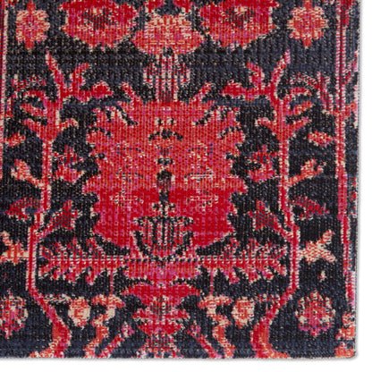 Tranquility Radiance Indoor/ Outdoor Trellis Red/ Blue Area Rug