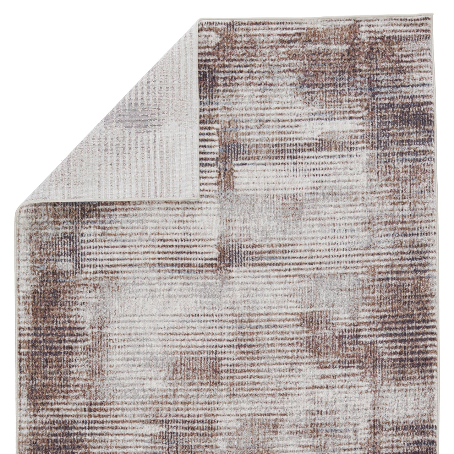 Voyage Seraphina Abstract Light Gray/ Brown Area Rug