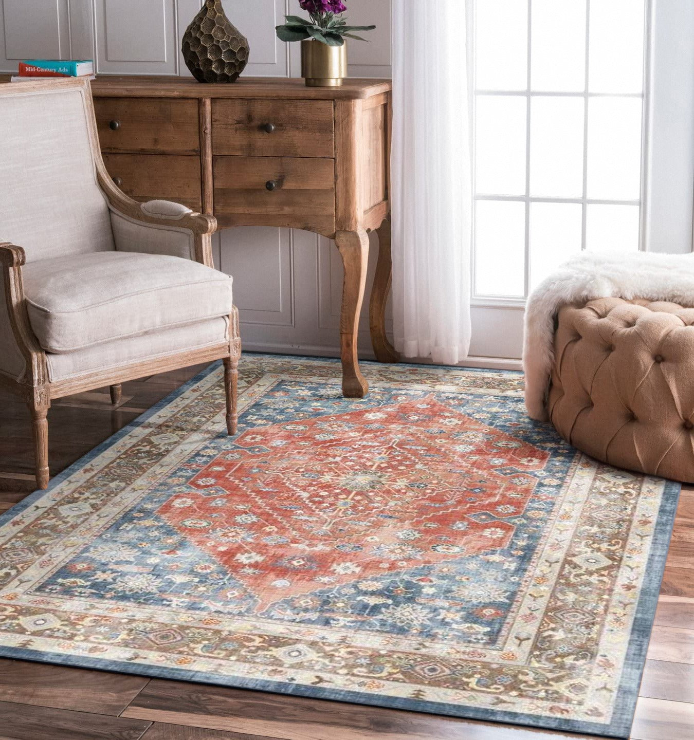 Ocean Sunset - Machine Washable Area Rug