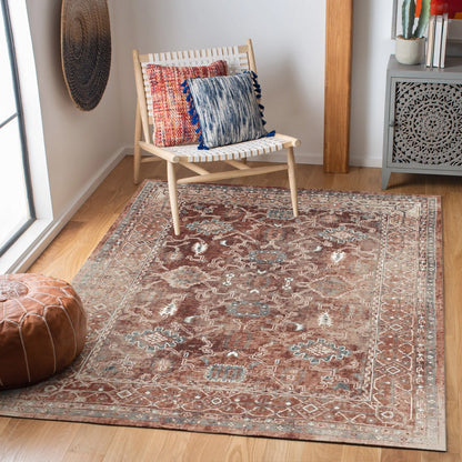 Fiery Ember - Machine Washable Area Rug