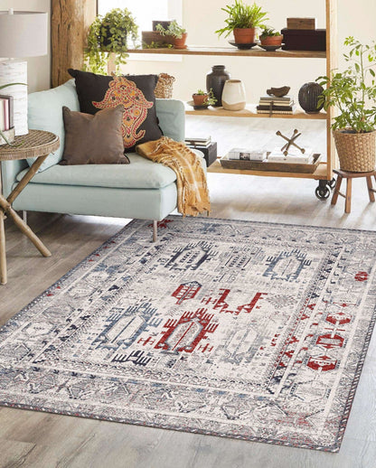 Frosted Elegance - Machine Washable Area Rug