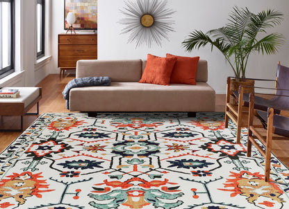 Kaleidoscope Dream - Machine Washable Tassel Area Rug