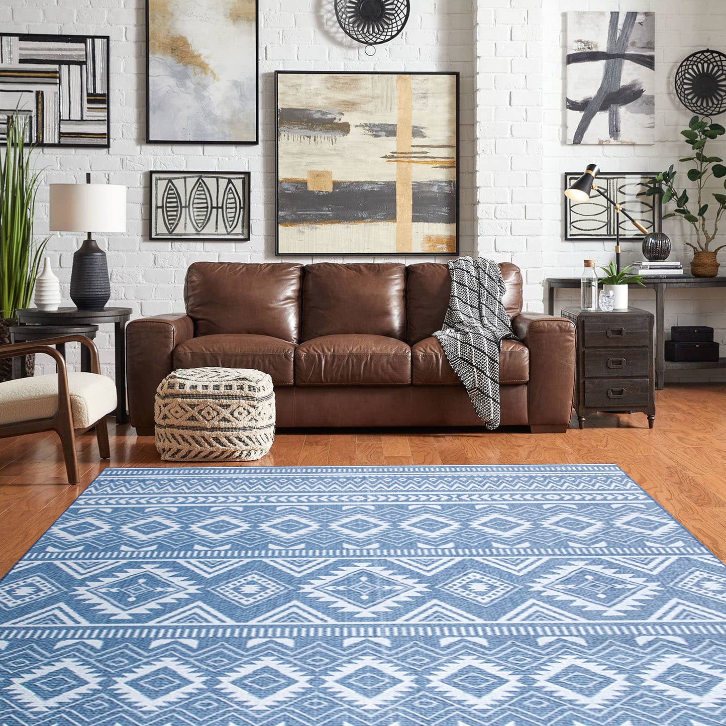 Ocean Depths - Machine-Washable Indoor/Outdoor Rug