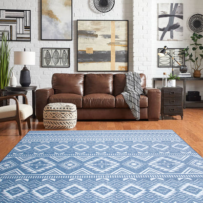 Ocean Depths - Machine-Washable Indoor/Outdoor Rug