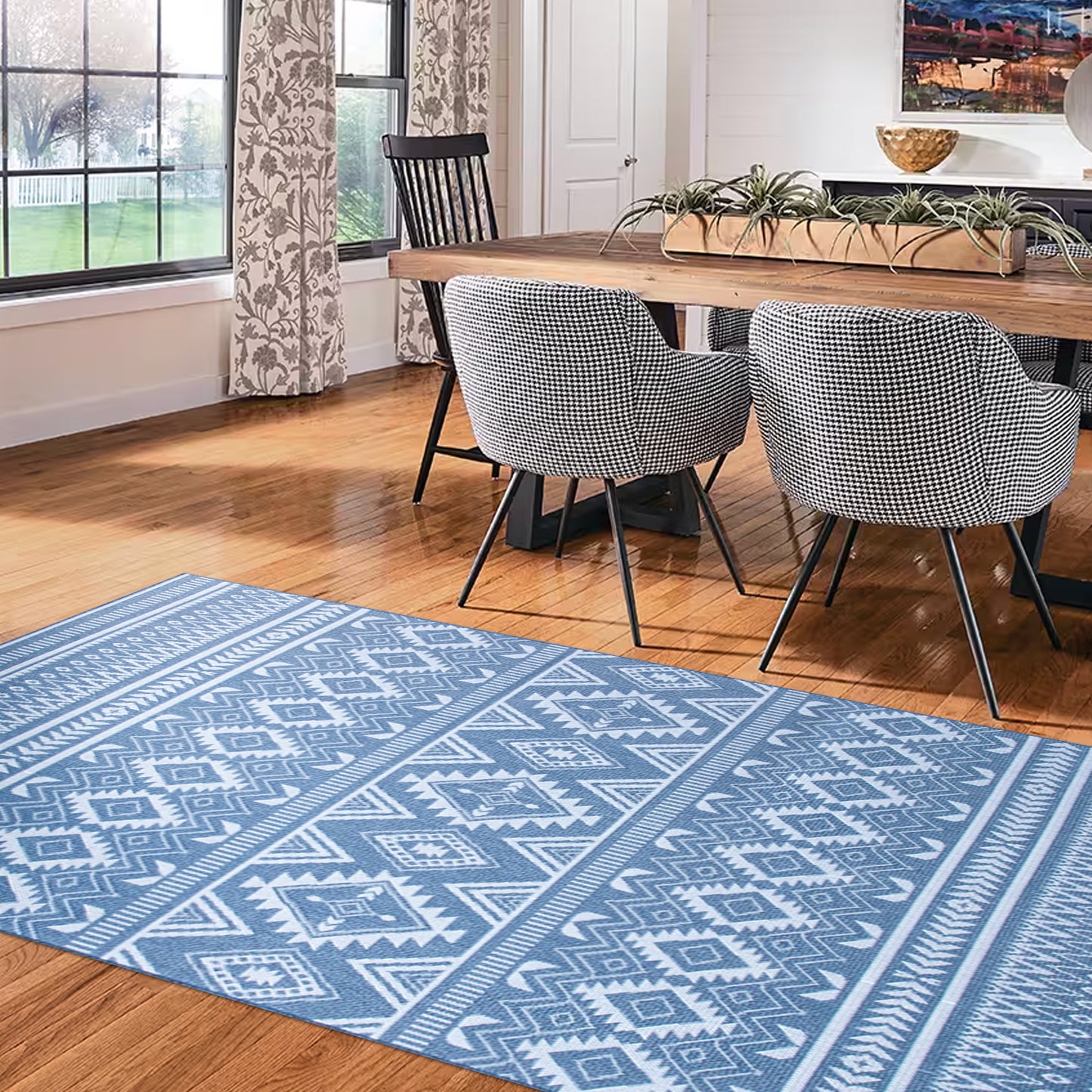 Ocean Depths - Machine-Washable Indoor/Outdoor Rug