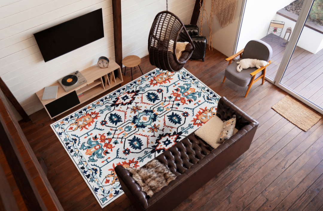 Kaleidoscope Dream - Machine Washable Tassel Area Rug