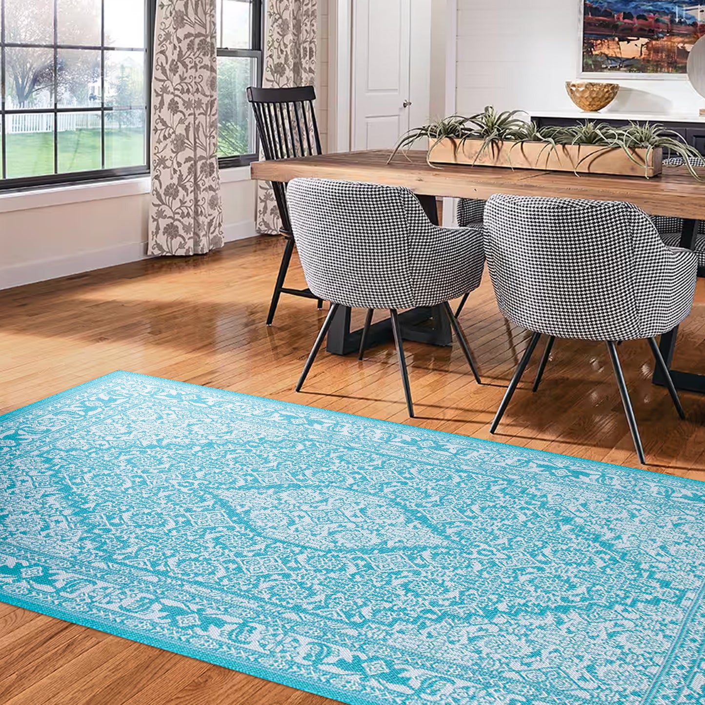 Coastal Calm - Machine-Washable Indoor/Outdoor Rug